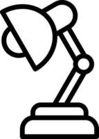 Vector Design Table Lamp Icon Style