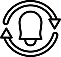 Alarm Repeat Vector Icon Style