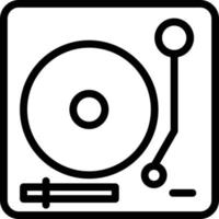 Turntable Vector Icon Style