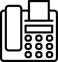 Fax Vector Icon Style