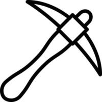 Pickaxe Vector Icon Style