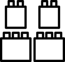 Bricks Toys Vector Icon Style