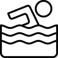 nadando vector icono estilo