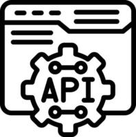 api vector icono estilo