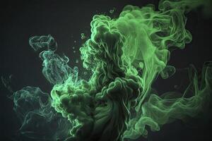 Green smoke. . photo