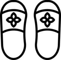 Vector Design Slippers Icon Style