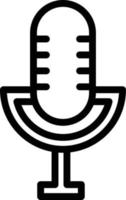 Microphone Vector Icon Style