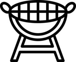 Bbq Grill Vector Icon Style