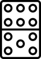 dominó vector icono estilo