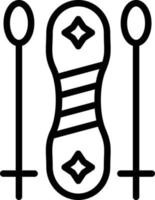 Snowboard Vector Icon Style
