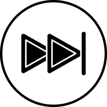 Next Button Vector Icon Style