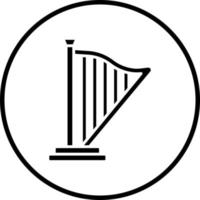 Harp Vector Icon Style