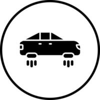 Hover Car Vector Icon Style