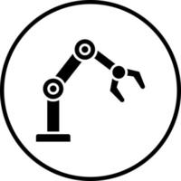 Robotic Arm Vector Icon Style