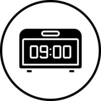 Digital Clock Vector Icon Style