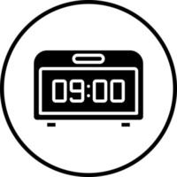 Digital Clock Vector Icon Style