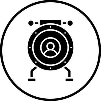 Time Machine Vector Icon Style