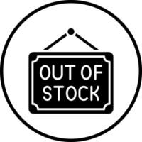 Out Of Stock Vector Icon Style