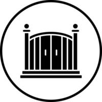 Entry Gate Vector Icon Style