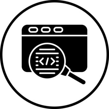 Code Review Vector Icon Style
