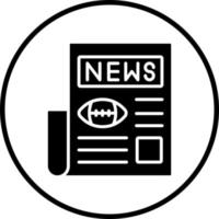 Sport News Vector Icon Style