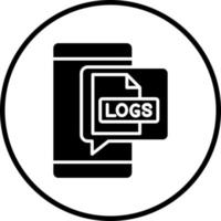 Logs Vector Icon Style