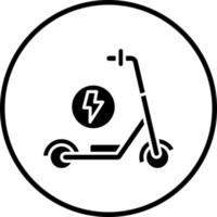 Kick Scooter Vector Icon Style