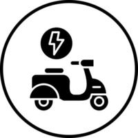 Long Range Scooter Vector Icon Style