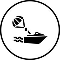 Parasailing Vector Icon Style