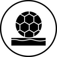 Beach Soccer Vector Icon Style