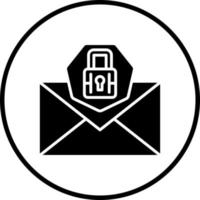 Email Security Vector Icon Style