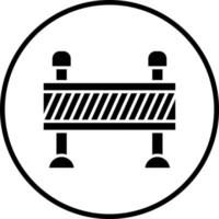 Road Barrier Vector Icon Style