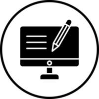 Online Edition Vector Icon Style