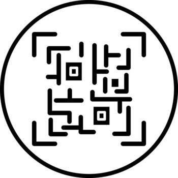 Qr Code Vector Icon Style