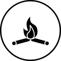 Fireplace Vector Icon Style