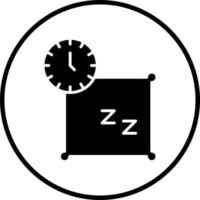 siesta vector icono estilo