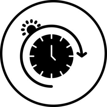 Daily Routine Vector Icon Style