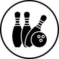 Bowling Vector Icon Style