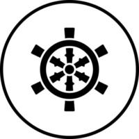 Boat Steering Vector Icon Style