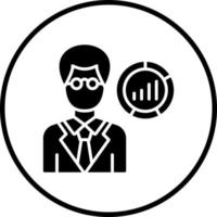 Data Scientist Male Vector Icon Style