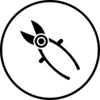 Wire Cutter Vector Icon Style