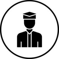 College Student Male Vector Icon Style