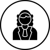 Judge Male Vector Icon Style