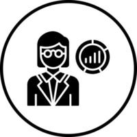 Data Scientist Female Vector Icon Style