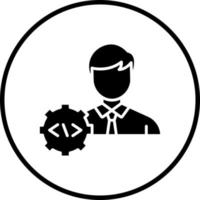 Developer Male Vector Icon Style