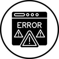 error vector icono estilo