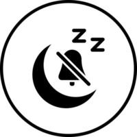 Quiet Time Vector Icon Style