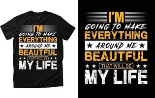 Typography T shirt Design vector