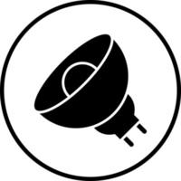 Halogen Lamp Vector Icon Style