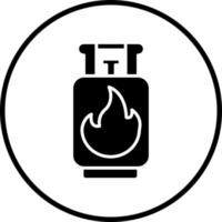 Gas Bottle Vector Icon Style